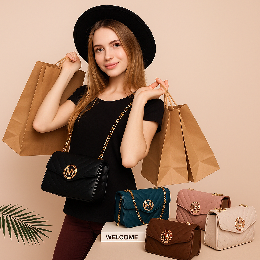 Chevron Shoulder Bag